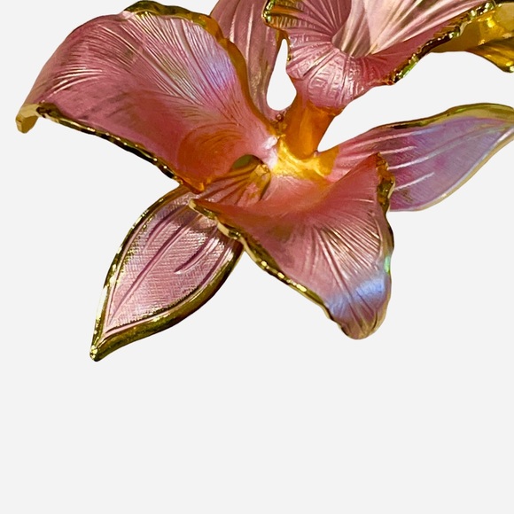 VINTAGE CERRITO ORCHID PIN. - Picture 8 of 12